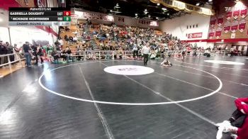 110 lbs Champ. Round 2 - McKinzie Mortensen, Pinedale vs Gabriella Doughty, Cheyenne East