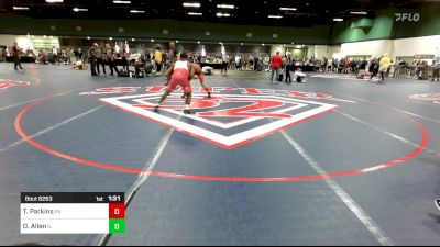 138 lbs Round Of 16 - Tahir Parkins, PA vs Donavon Allen, IL