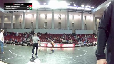 86 lbs Champ. Round 1 - Winston Holland, Bulldog Wrestling Club vs Bryce Howell, Jr Big Orange