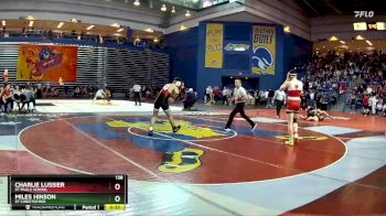 138 lbs Cons. Round 2 - Charlie Lussier, St Pauls School vs Miles Hinson, St Christopher