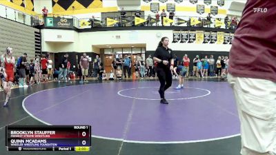 87 lbs Round 1 - Achaiah McCue, The Fort Hammers Wrestling vs Maliyah Cox, Intense Wrestling Club
