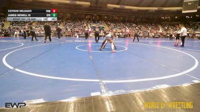 76 lbs Consi Of 16 #1 - Cayson Delgado, Prime Wrestling vs James Newell III, Springs Elite