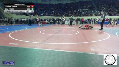 123 lbs Round Of 32 - Corban Erwin, Claremore Wrestling Club vs Sam Perez, Grove