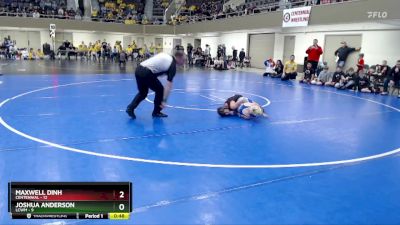 70 lbs Quarterfinals (8 Team) - Joshua Anderson, LCWM vs Maxwell Dinh, Centennial