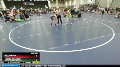 120 lbs Cons. Round 3 - Max Mandac, Illinois vs Joseph Minogue, Built By Brunson Wrestling