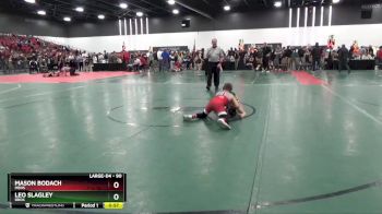 90 lbs Cons. Round 1 - Mason Bodach, MBHS vs Leo Slagley, BBOK