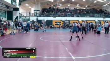 130 lbs Semifinal - Hayden Quick, Sage Valley vs Joseph Torres, Middleton