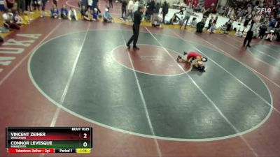 67 lbs Quarterfinal - Vincent Zeiher, Wisconsin vs Connor Levesque, Minnesota