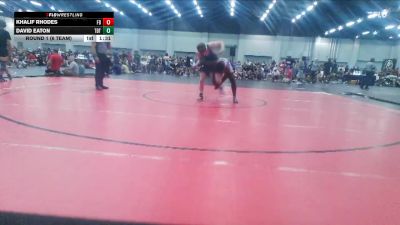 150 lbs Round 1 (6 Team) - David Eaton, The Dream Team vs Khalif Rhodes, Funky Bunch