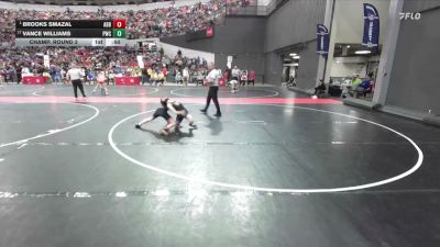 100 lbs Champ. Round 2 - Brooks Smazal, Abby/Colby vs Vance Williams, Pulaski Wrestling Club