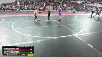 115 lbs Champ. Round 1 - Dawson Severson, Baraboo Youth Wrestling vs Chayce Wesoloski, Peshtigo Bulldogs