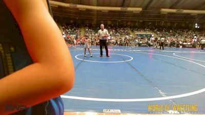 45 lbs Quarterfinal - Addison Caprio, SlyFox Wrestling Academy vs Blakely Torix, Sperry Wrestling Club