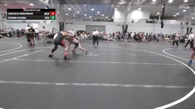 150 lbs Round 5 (6 Team) - Lincoln Hinchman, Mat Assassins Black vs Cohen Olsen, Team Shutt GT