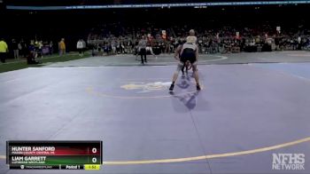 D3-120 lbs Champ. Round 1 - Hunter Sanford, Mason County Central HS vs Liam Garrett, Lutheran Westland