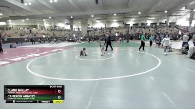 45 lbs Semifinal - Clark Ballay, McMinn Tribe Wrestling Club vs Cameron Arnott, Seymour Youth Wrestling