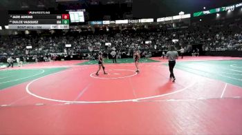 104 lbs Champ. Round 1 - Dulce Vasquez, Unattached vs Jade Adkins, Unattached