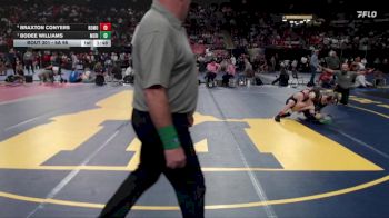 6A 98 lbs Semifinal - Bodee Williams, Meridian vs Braxton Conyers, Rocky Mountain