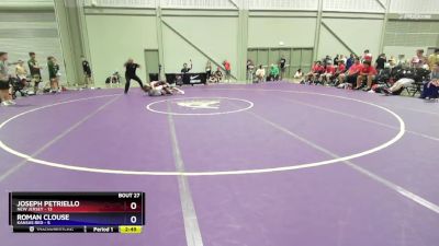 138 lbs Placement Matches (16 Team) - Joseph Petriello, New Jersey vs Roman Clouse, Kansas Red