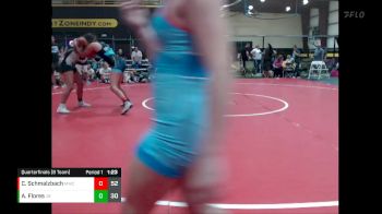 144 lbs Quarterfinals (8 Team) - Camary Schmalzbach, MoWest Championship Wrestling vs Addison Flores, Indiana INFERNO BLACK