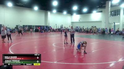 100 lbs Round 7 (8 Team) - Annah Perdue, Nebraska Black Widows vs Nola Rager, Florida Red Black & Blue