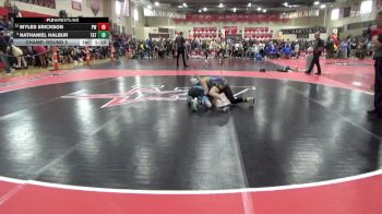 90 lbs Champ. Round 2 - Myles Erickson, Pinnacle Wrestling vs Nathaniel Halbur, Tea Area Titans