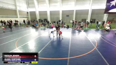 45-47 lbs Round 3 - Matilda Jensen, Champions Wrestling Club vs Rivers Mortimer, Champions Wrestling Club