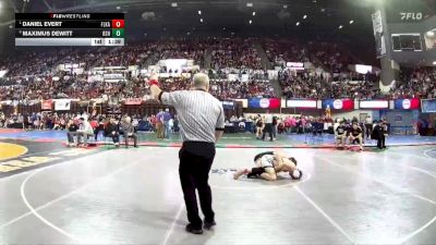 AA - 138 lbs Quarterfinal - Daniel Evert, Flathead (Kalispell) vs Maximus DeWitt, Billings Senior High School