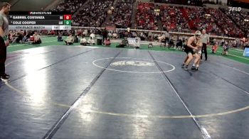 5A 144 lbs 5th Place Match - Cole Cooper, Lakeland vs Gabriel Costanza, Bishop Kelly