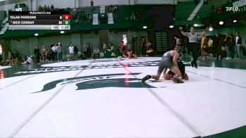 125 lbs Cons. Round 3 - Nick Corday, Michigan State vs Talan Parsons, Northern Illinois