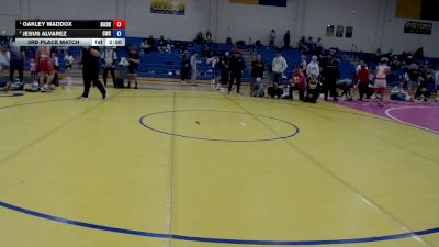 175 lbs 3rd Place Match - Oakley Maddox, Brothers Of Steel Wrestling Club vs Jesus Alvarez, Cougar Wrestling Club