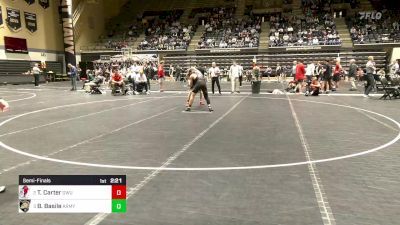 141 lbs Semifinal - Todd Carter, Gardner-Webb vs Braden Basile, Army