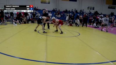 175 lbs Semis - Oakley Maddox, Brothers Of Steel Wrestling Club vs Ryan Lewis, Middleton Wrestling Club