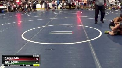 90 lbs Round 1 (4 Team) - Thomas Leahy, Ninja Killer vs Kyrin Dawson, MI Pitbulls