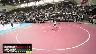 116 lbs Semifinal - Logan Heninger, Herriman High School vs Joseph Salazar, Syracuse High School