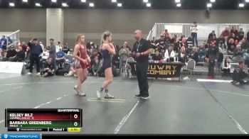 109 lbs Quarters & 1st Wb (16 Team) - Barbara Greenberg, Menlo vs Kelsey Bilz, Campbellsville