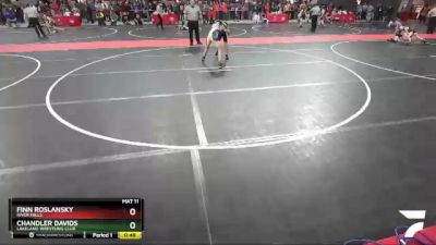 95 lbs Cons. Round 2 - Chandler Davids, Lakeland Wrestling Club vs Finn Roslansky, River Falls