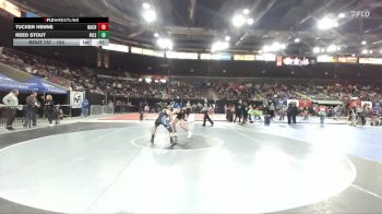 150 lbs Cons. Round 2 - Tucker Henne, Nampa Christian vs Reed Stout, Hillsboro