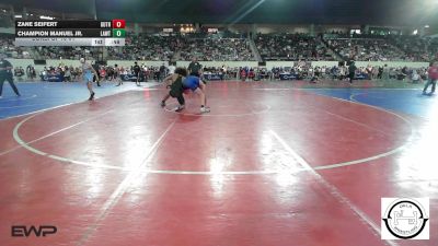 133 lbs Consi Of 16 #1 - Zane Seifert, Guthrie vs Champion Manuel Jr., Lawton, MacArthur Ok