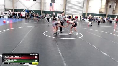 157 lbs Cons. Round 4 - Tate Rusher, Chadron State vs Wyatt McDermott, Western Wyoming College