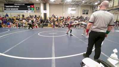 113 lbs Consi Of 8 #2 - Matthew Salas, Dedham vs John Wigmore, Foxborough