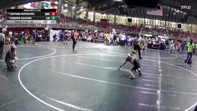 50 lbs Cons. Round 2 - Hayden Ratkovec, East Butler Wrestling Club vs Hunter Saxton, Gordon/Rushville Jr. Wrestling