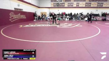 124 lbs 3rd Place Match - Haely Lemus, East Los Angeles College vs Sara Vela, Menlo College