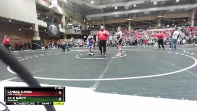 130 lbs Cons. Round 2 - Kyle Nance, Brawlers vs Camden Hanna, Carl Junction