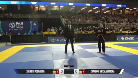 Capriana Mckala Zamora vs Zoe Rose Poznanski 2025 Pan Kids Jiu-Jitsu IBJJF Championship