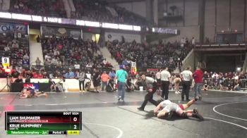 160 lbs Cons. Round 2 - Liam Shumaker, Leavenworth Takedown Club vs Krue Humphrey, SAW TC