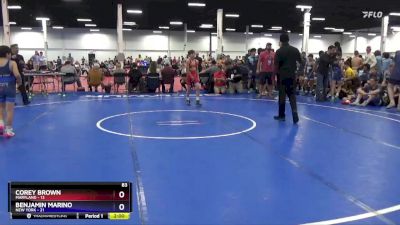 83 lbs Placement Matches (8 Team) - Corey Brown, Maryland vs Benjamin Marino, New York