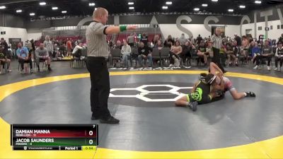 100 lbs Placement Matches (8 Team) - Jacob Saunders, Minions vs Damian Manna, Rebellion