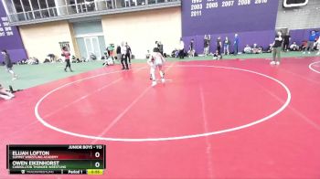 113 lbs Cons. Round 2 - Owen Eikenhorst, Carrollton Thunder Wrestling vs Elijah Lofton, Summit Wrestling Academy