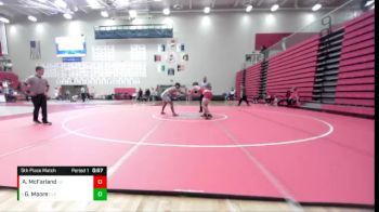 215 lbs 5th Place Match - Gabe Moore, Cleveland vs Ari McFarland, Lowell