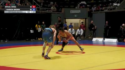 65 kg 1st Place Match - Diyaal Johal, The ROC vs Karson Brown, Coast RTC